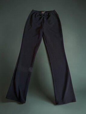 HOT KISS Ruched Keyhole Y2K Black Pants Size Small